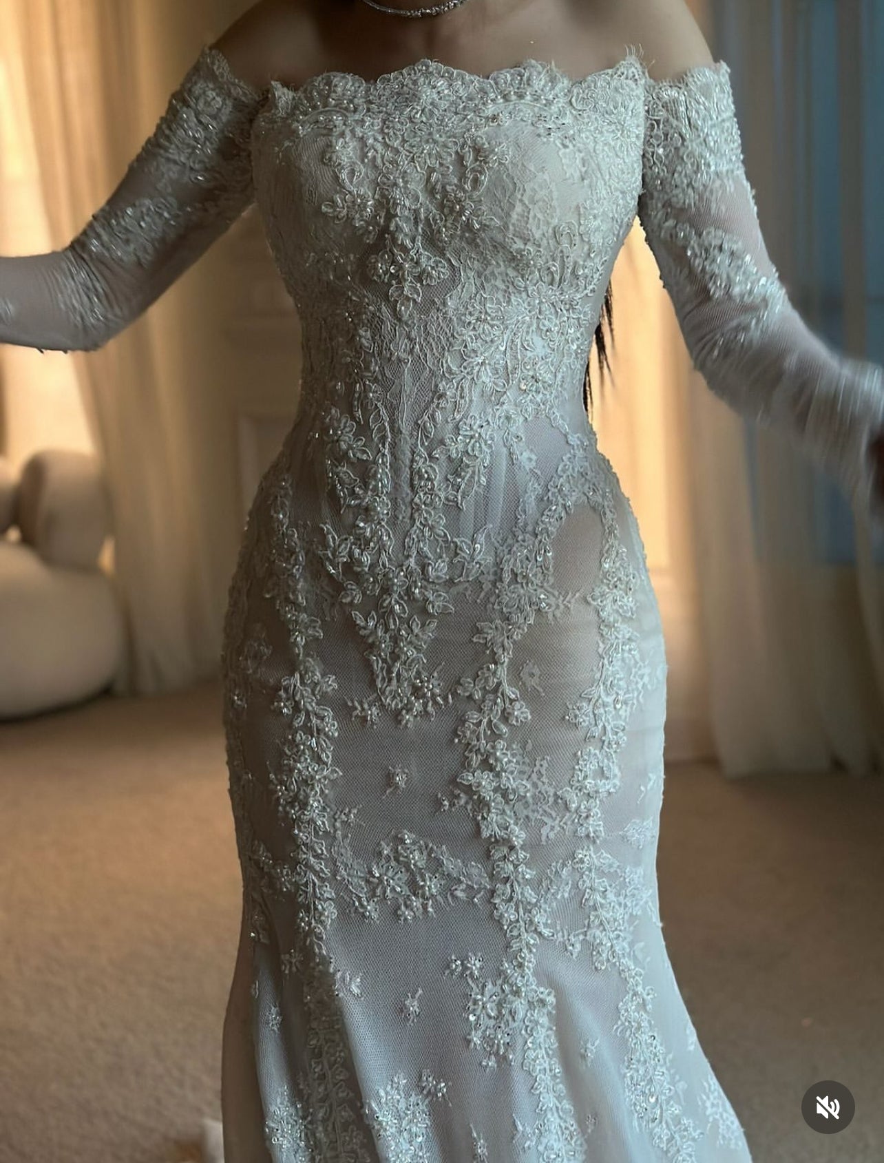 Custom Made Mermaid with detachable Wedding Gown %50 Deposit