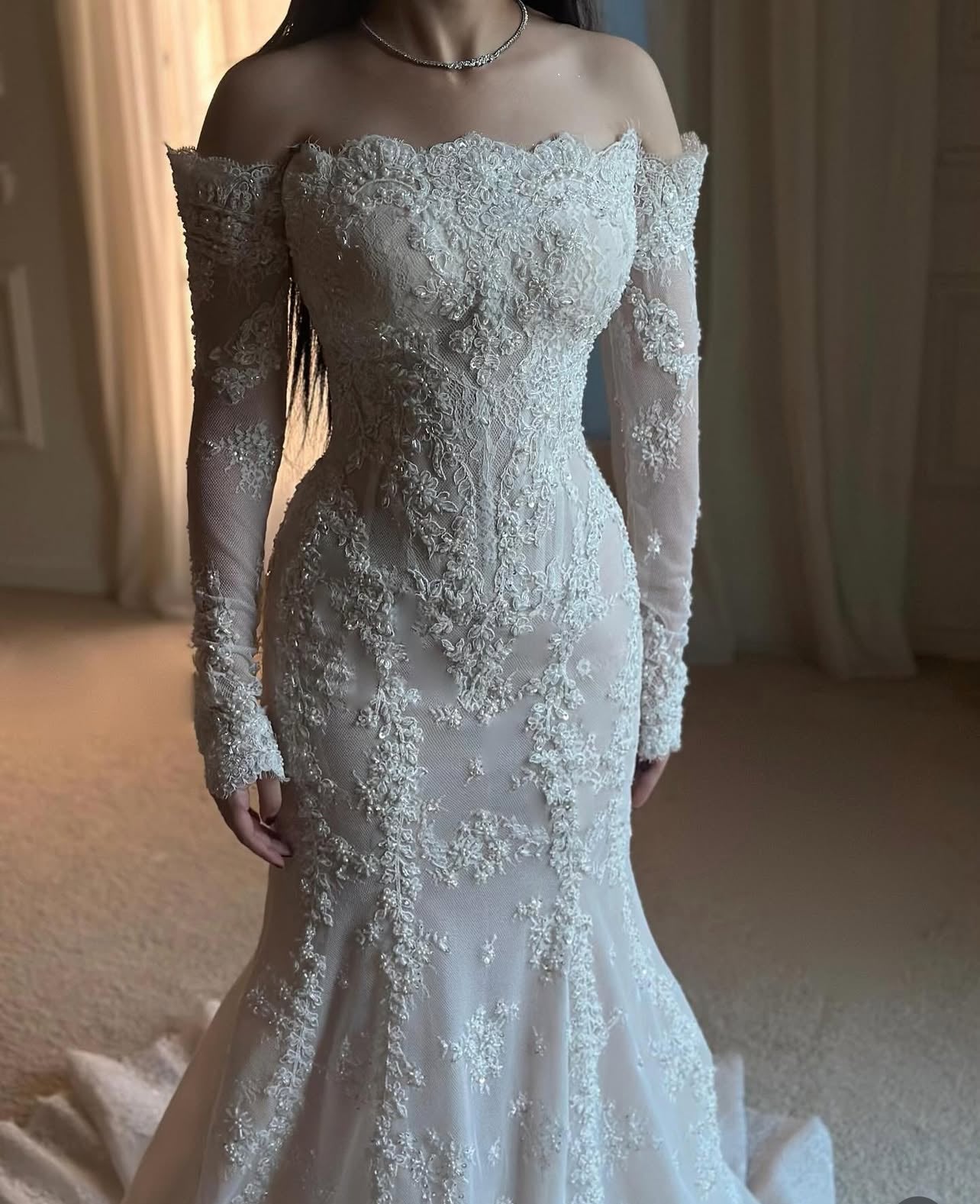 Custom Made Mermaid with detachable Wedding Gown %50 Deposit